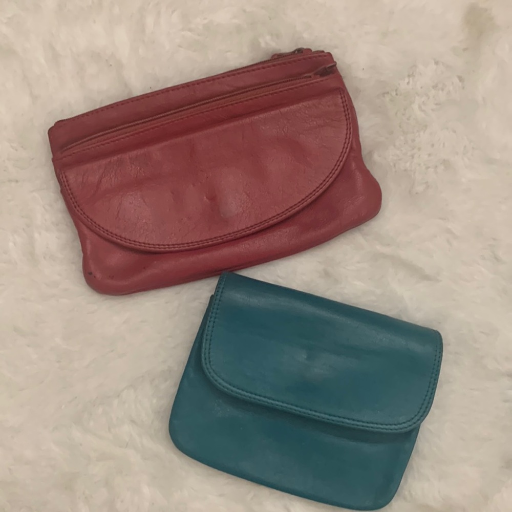 Two Mundi genuine leather coin purses